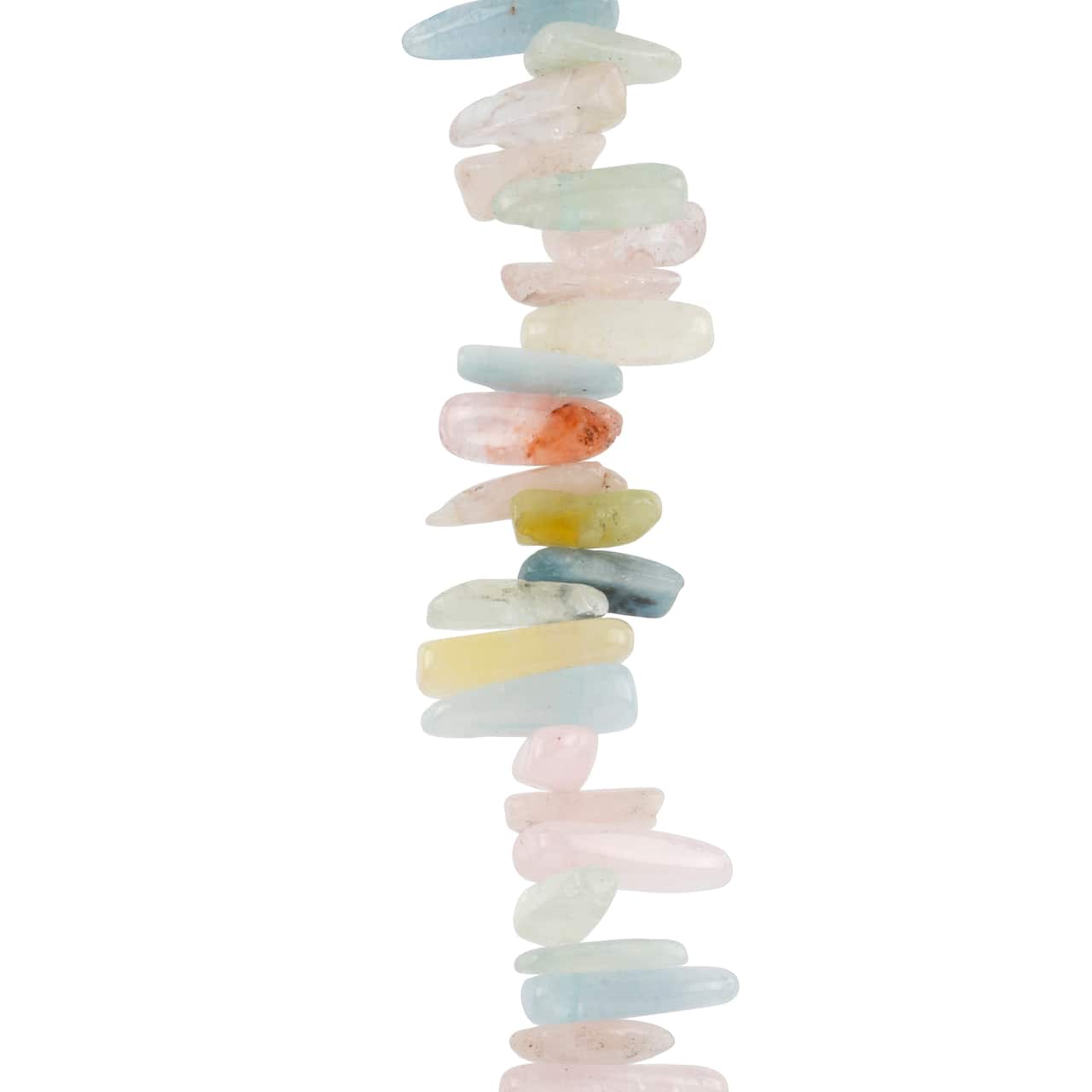 12 Pack: Pastel Morganite Nuggets & Chips Beads by Bead Landing™